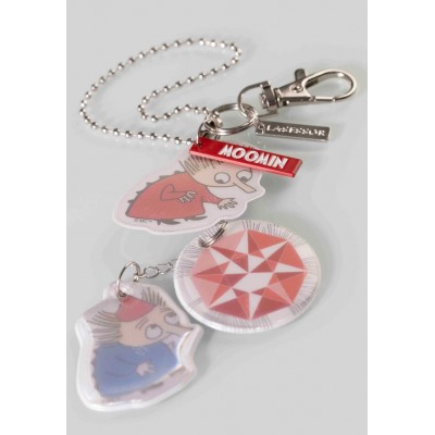 Брелок светоотражающий Moomin Тофсла и Вифсла blue/red